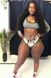 Young teen girl showing